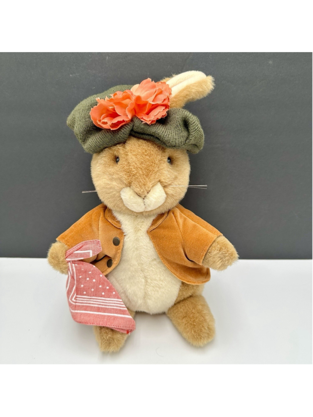 Vintage 1970s Benjamin Bunny Stuffed Plush Eden Beatrix Potter Storybook Rabbit